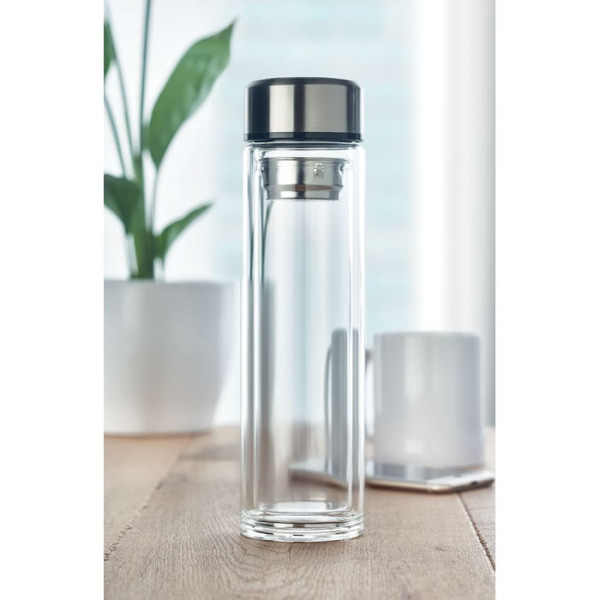 POLE GLASS - Flasche 390ml mit LED Anzeige