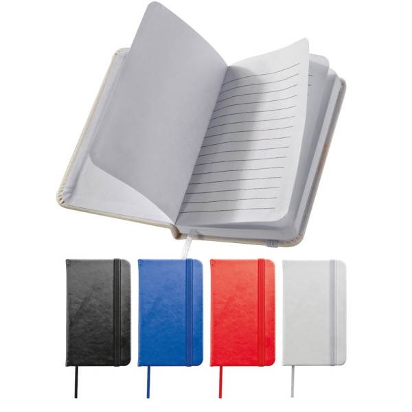 Notizbuch mit Lesebändchen und Gummibandverschluss