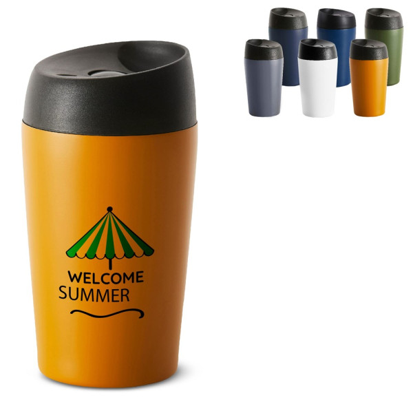 Sagaform Loke Reisebecher Farbe beschichtet 240ml