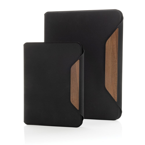 Teri AWARE™ A4 Portfolio aus RPET und Walnuss