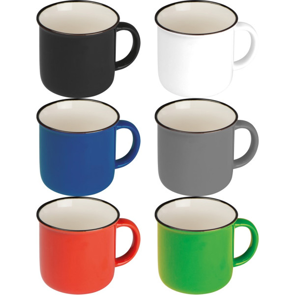 Nostalgietasse aus Keramik, 350ml