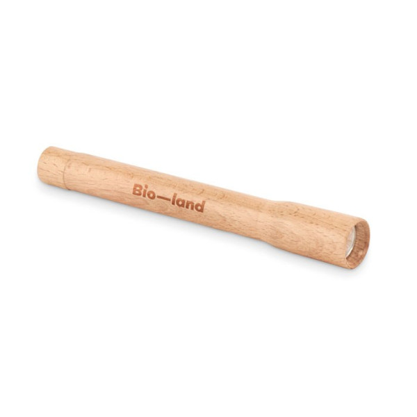 TELES - COB Taschenlampe aus Holz