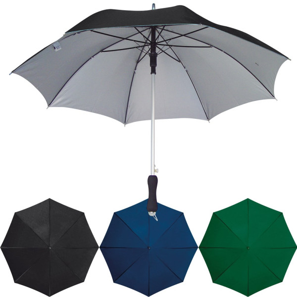 Automatikschirm aus Polyester mit Aluminium Gestänge und UV Schutz