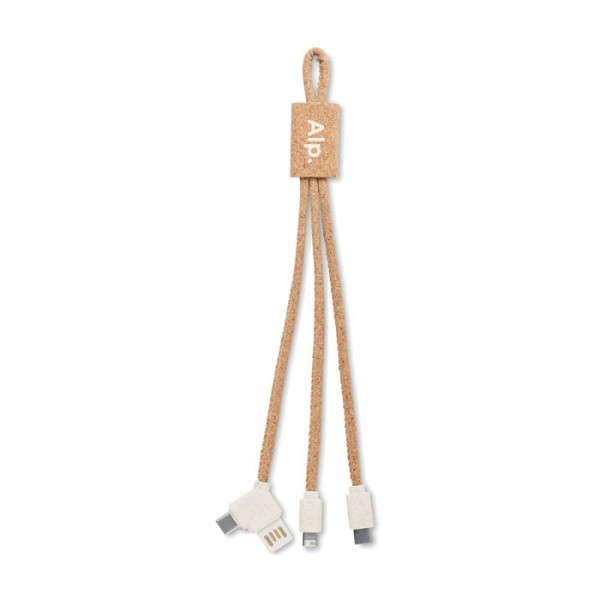 CABIE - 3in1 Ladekabel Kork