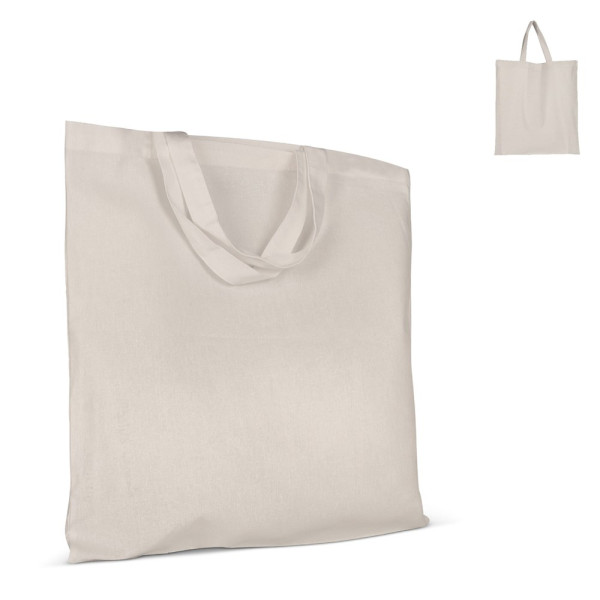 Tragetasche aus Baumwolle OEKO-TEX® 140g/m² 38x42cm kurze Henkel