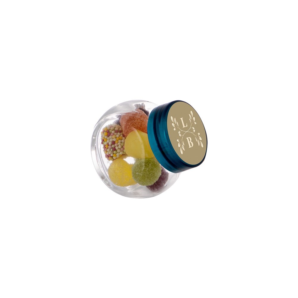 Mikro Glas 50 ml gefüllt mit Süßigkeiten
