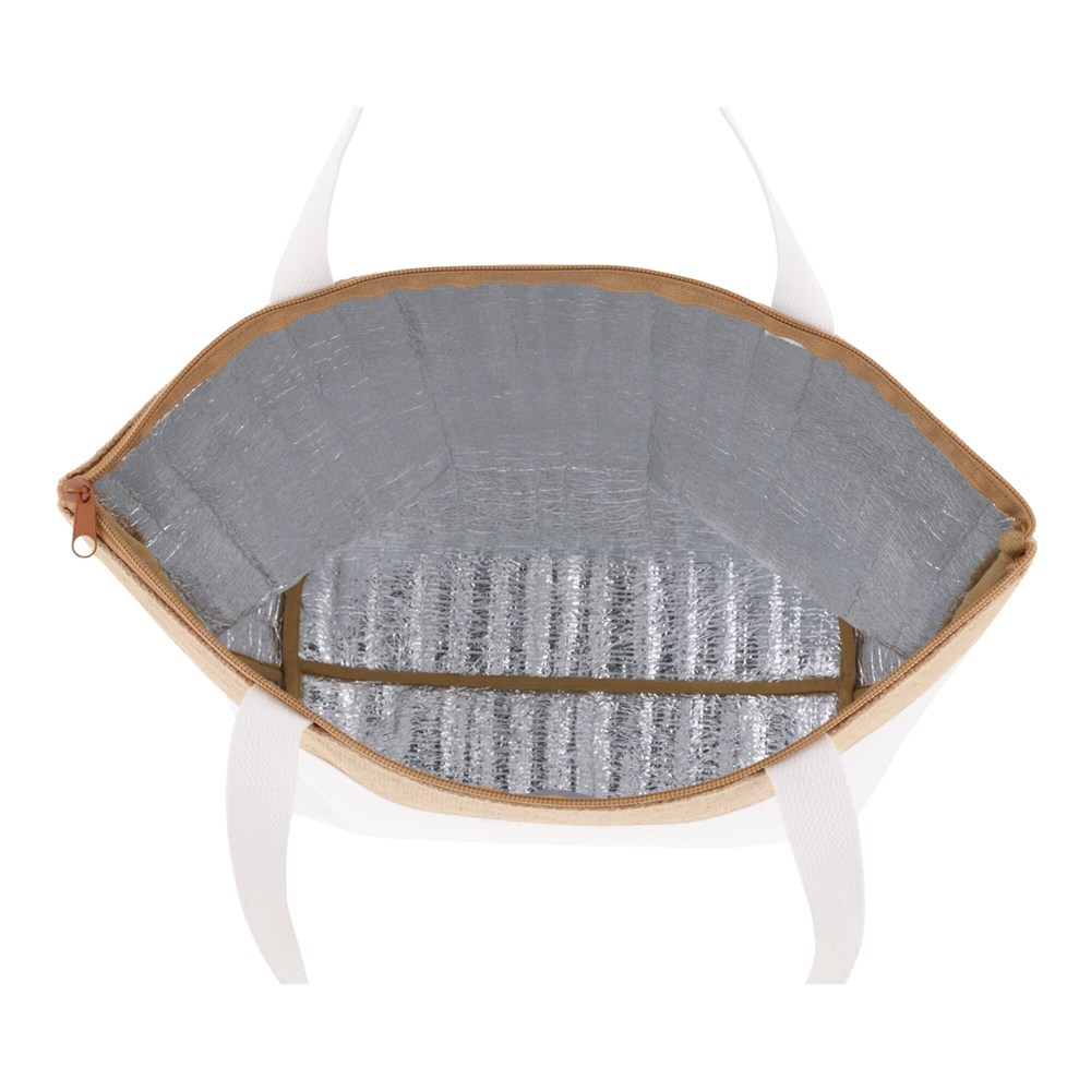 Strand-Kühltasche baumwolle/Jute 43x33x14 cm
