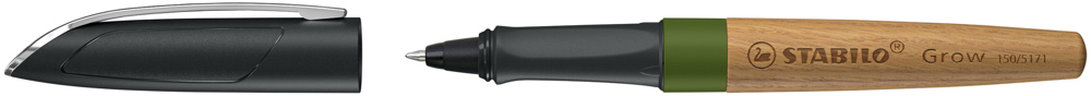 STABILO Grow Rollerball, Pflaumenrot/Kirsche - Moosgrün/Eiche