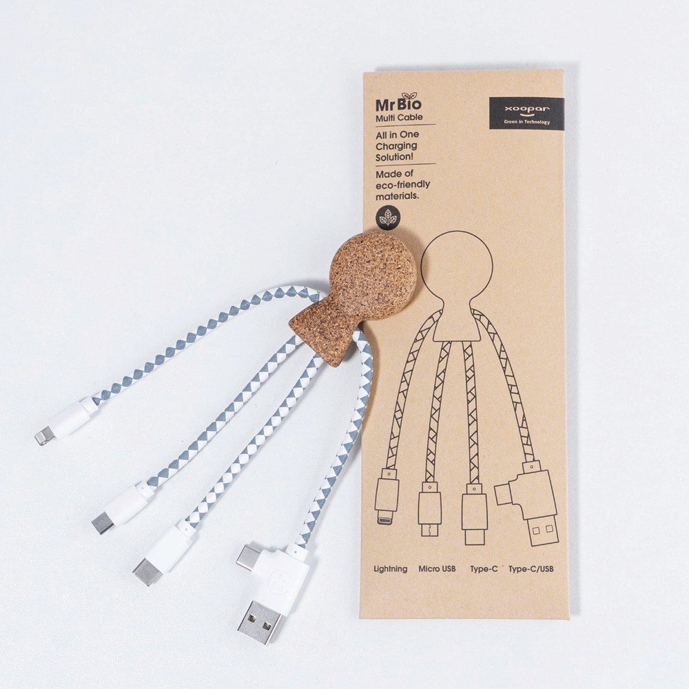 Xoopar Mr. Bio Cork Charging Cable